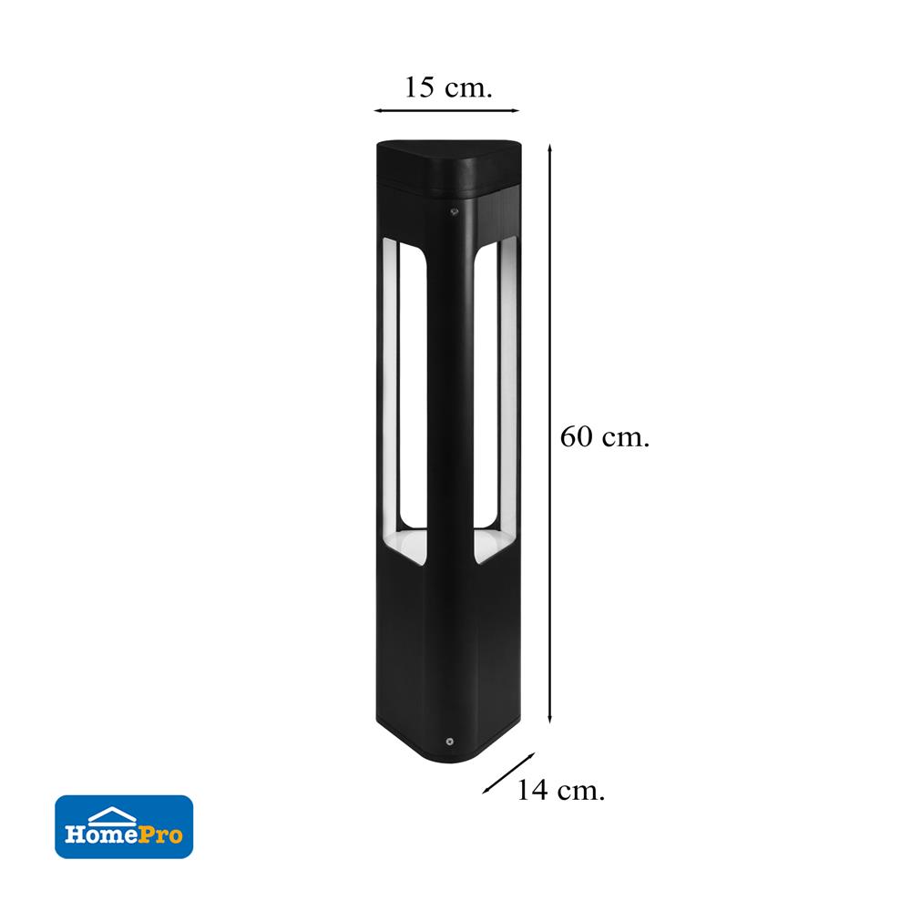 ไฟทางเดิน LED CARINI HK-Y2022 60CM 10 วัตต์ WARM WHITE สีดำ