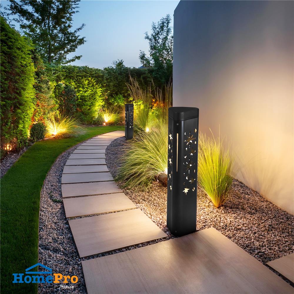 ไฟทางเดิน LED CARINI HK-Y2025 60CM 10 วัตต์ WARM WHITE สีดำ