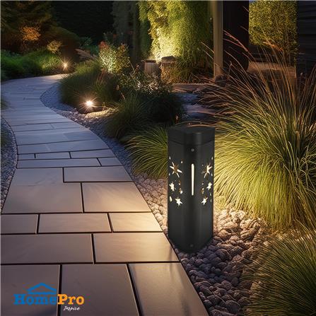 ไฟทางเดิน LED CARINI HK-K2027 40CM 10 วัตต์ WARM WHITE สีดำ_3