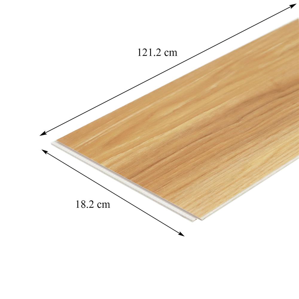 พื้น SPC CROBERN 4 มม. 2.65 ตร.ม. สี WARM HICKORY แพ็ก 12 ชิ้น