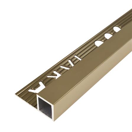 คิ้วอะลูมิเนียมแบบเหลี่ยม TARA 12 มม. 2 ม. สีบรอนซ์-ทอง_0