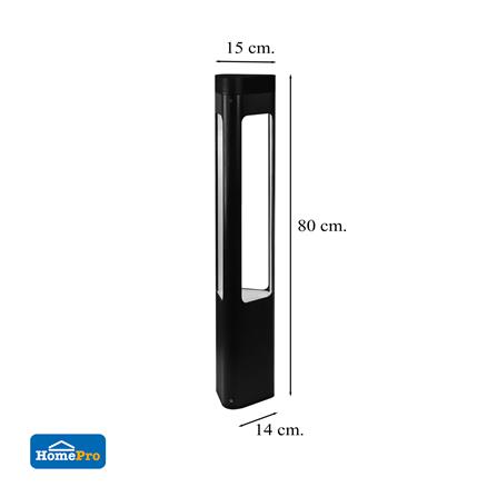ไฟทางเดิน LED CARINI HK-Y2023 80CM 10 วัตต์ WARM WHITE สีดำ_5