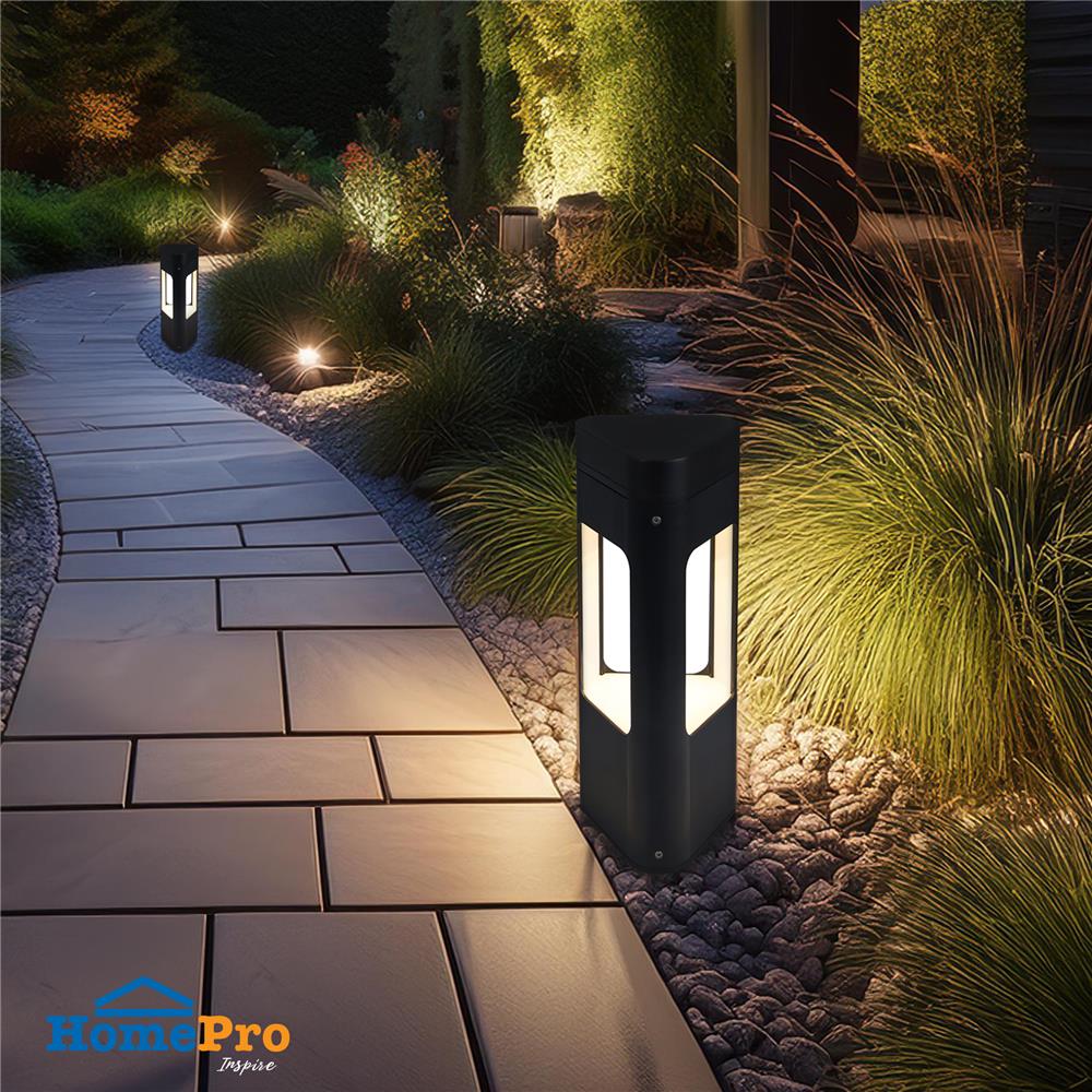 ไฟทางเดิน LED CARINI HK-K2024 40CM 10 วัตต์ WARM WHITE สีดำ