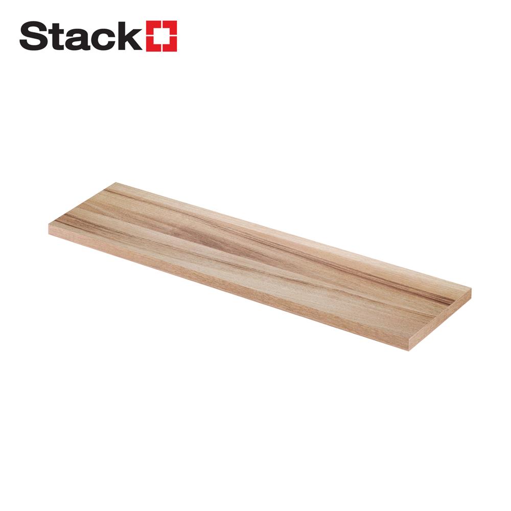 แผ่นชั้นไม้เมลามีน STACKO 80x20x1.6 ซม. สีไลท์โรมา