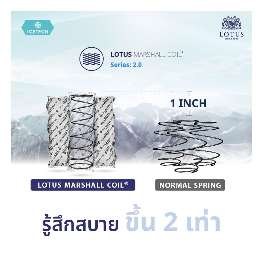 ที่นอน 3.5 ฟุต LOTUS ARCTIC ZEN พร้อมชุดเครื่องนอน 7 ชิ้น