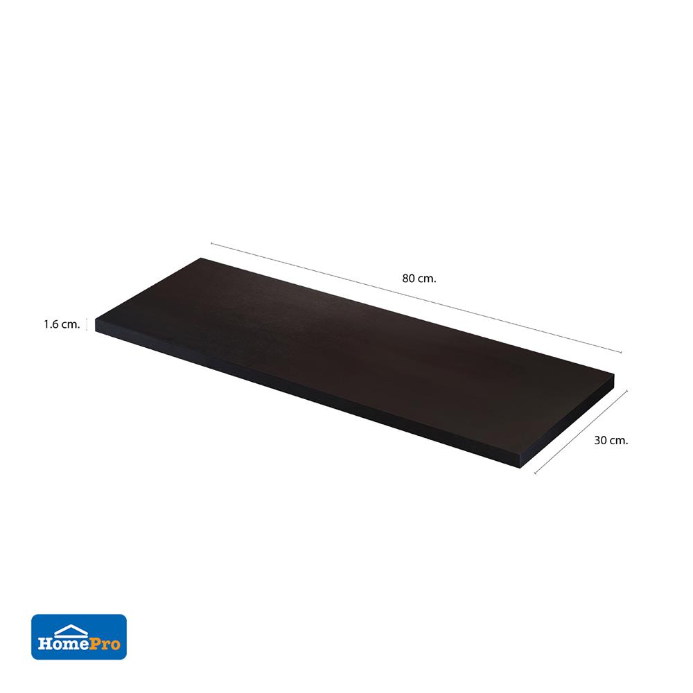 แผ่นชั้นไม้เมลามีน STACKO 80x30x1.6 ซม. สีโอ๊ค