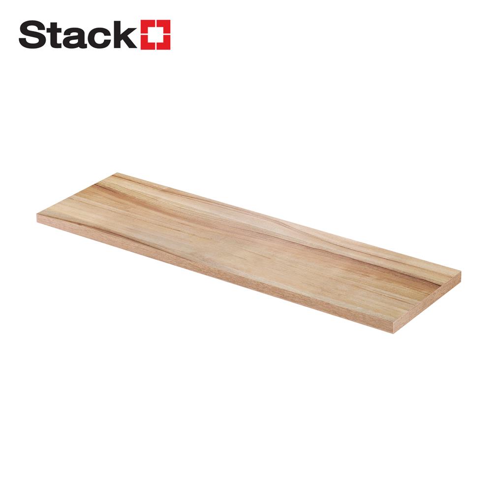 แผ่นชั้นไม้เมลามีน STACKO 120x30x1.6 ซม. สีไลท์โรมา