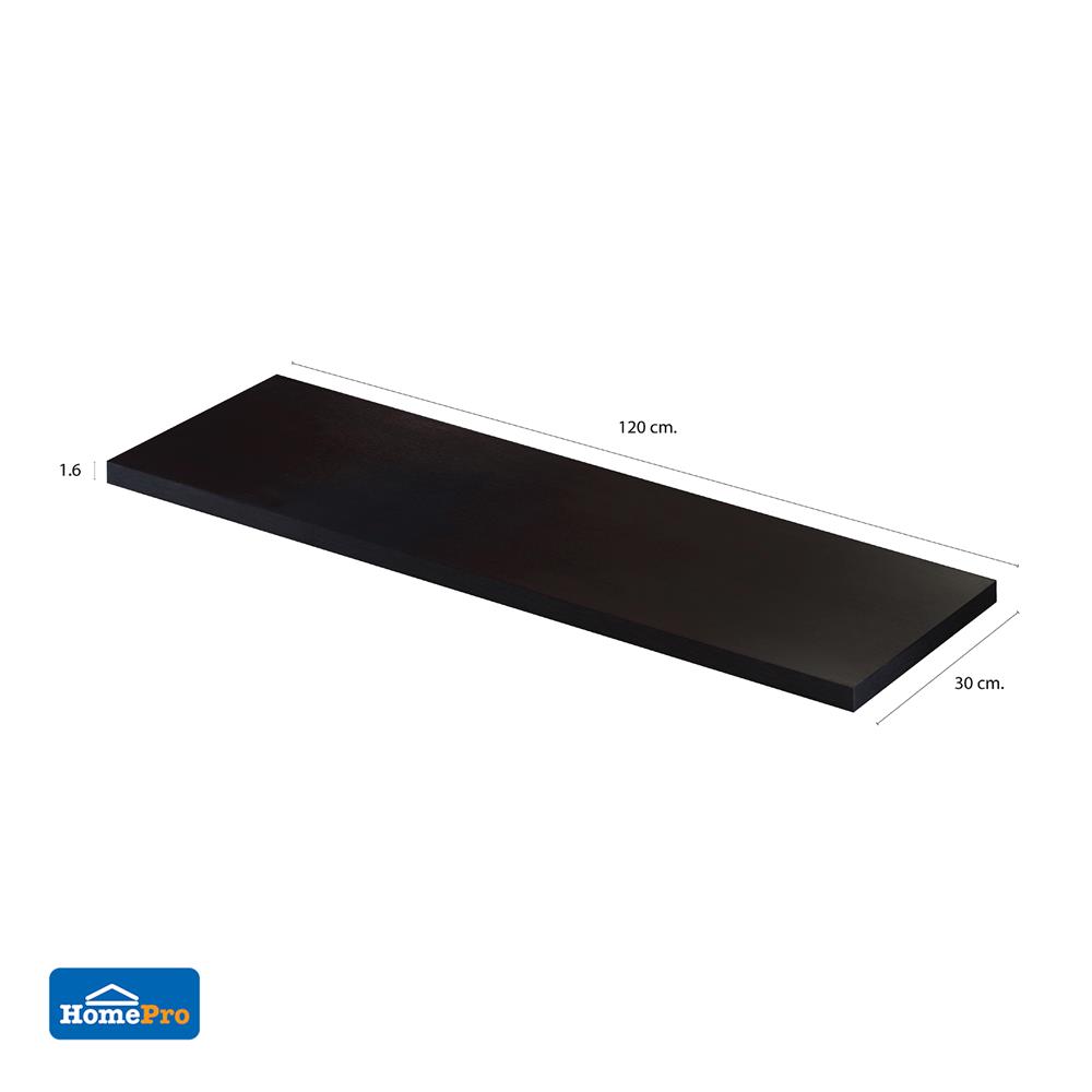 แผ่นชั้นไม้เมลามีน STACKO 120x30x1.6 ซม. สีโอ๊ค