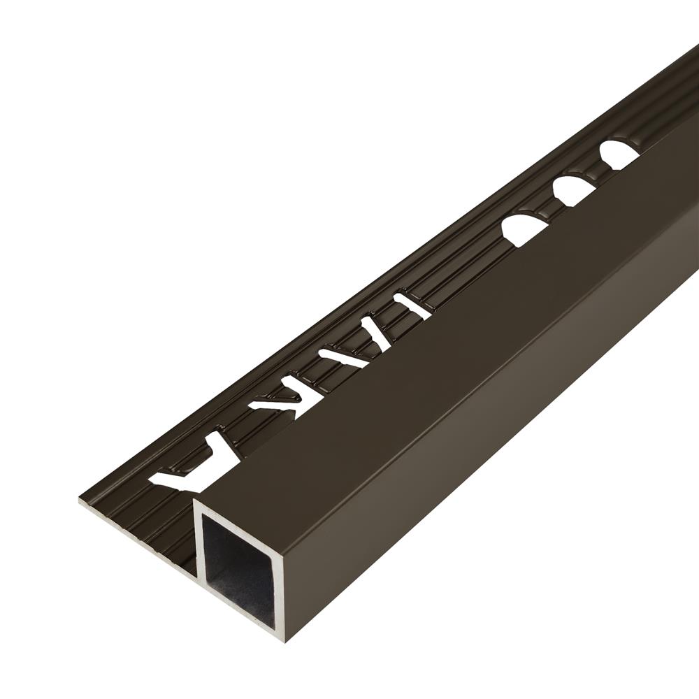 คิ้วอะลูมิเนียมแบบเหลี่ยม TARA 12 มม. 2 ม. สีกราไฟต์