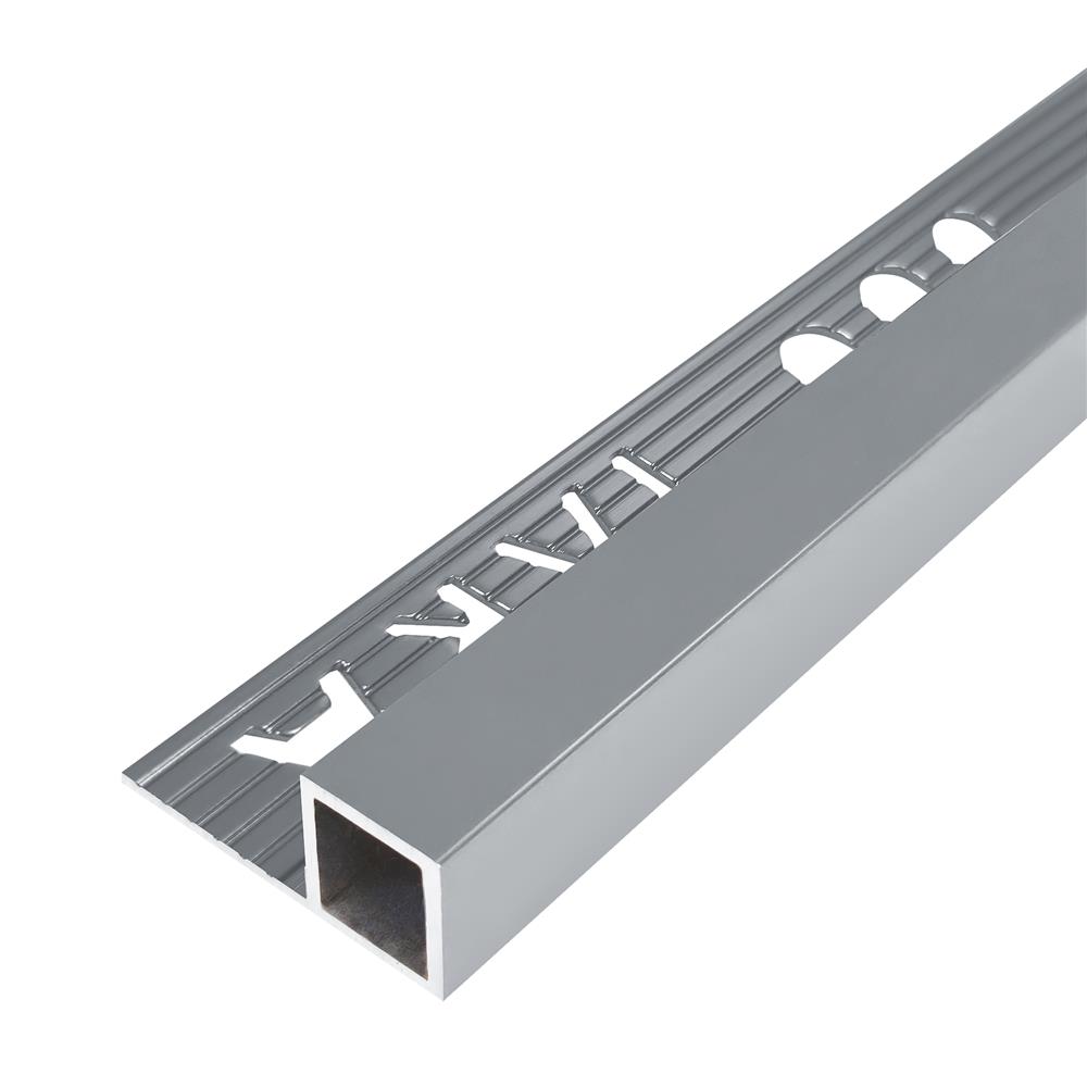 คิ้วอะลูมิเนียมแบบเหลี่ยม TARA 12 มม. 2 ม. สีเทาฟ้า