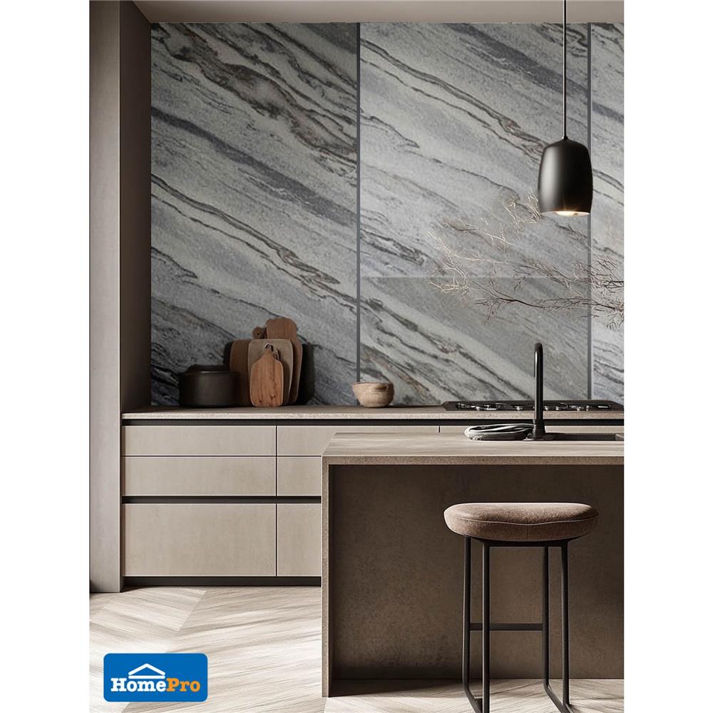 คิ้วอะลูมิเนียมแบบเหลี่ยม TARA 12 มม. 2 ม. สีเทาฟ้า