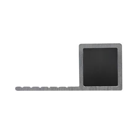 คิ้วอะลูมิเนียมแบบเหลี่ยม TARA 12 มม. 2 ม. สีเทาฟ้า_1