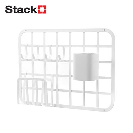 ชุดแผงเหล็กติดผนัง (C) STACKO TIDY 47.5x34.5x10 ซม. สีขาว_0