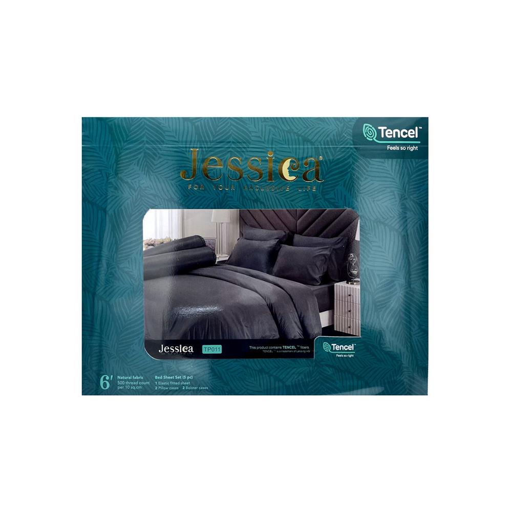 ชุดผ้าปูที่นอน 6 ฟุต 5 ชิ้น JESSICA TENCEL SOLID 21069-TP011