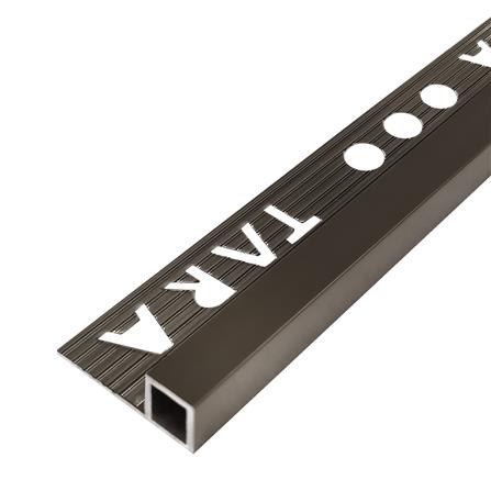 คิ้วอะลูมิเนียมแบบเหลี่ยม TARA 9 มม. 2 ม. สีกราไฟต์_0