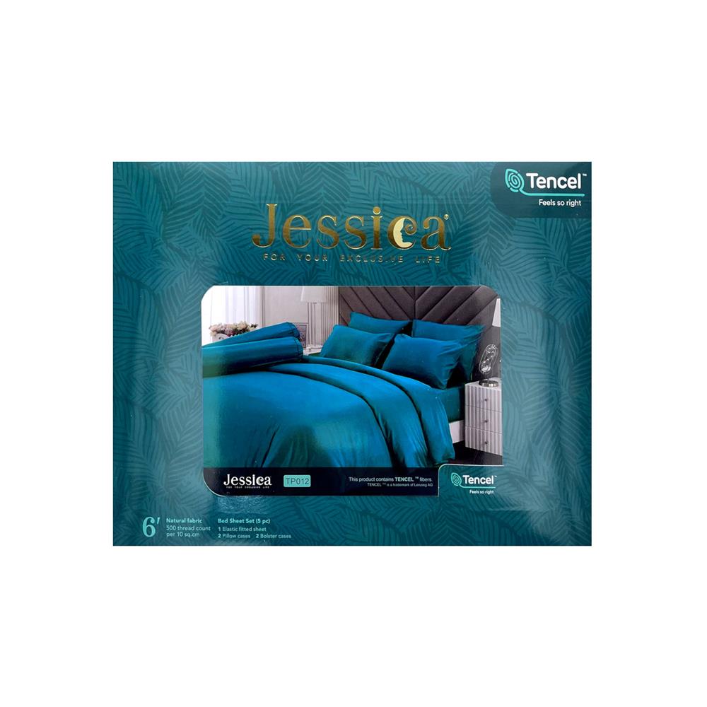ชุดผ้าปูที่นอน 6 ฟุต 5 ชิ้น JESSICA TENCEL SOLID 21069-TP012