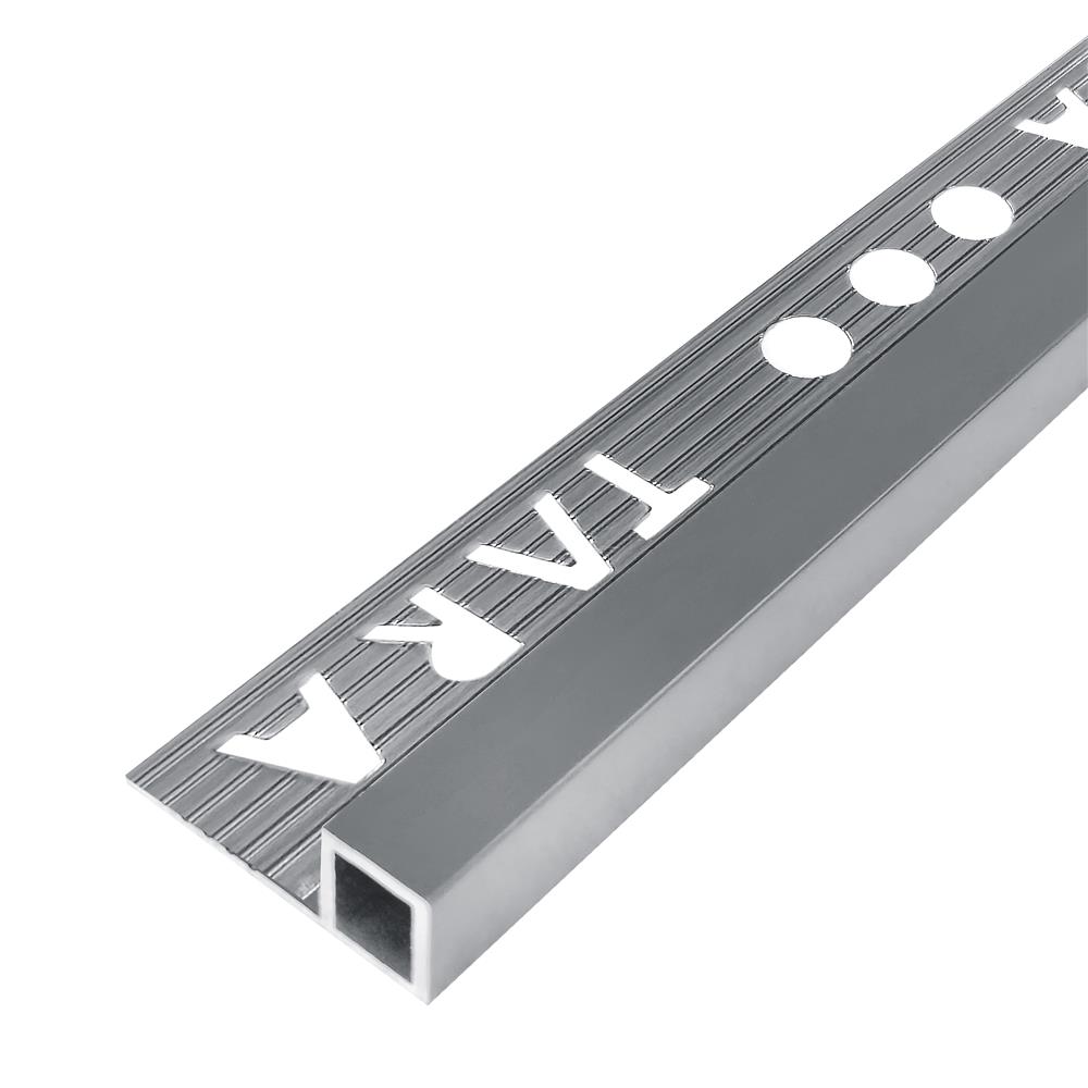 คิ้วอะลูมิเนียมแบบเหลี่ยม TARA 9 มม. 2 ม. สีเทาฟ้า