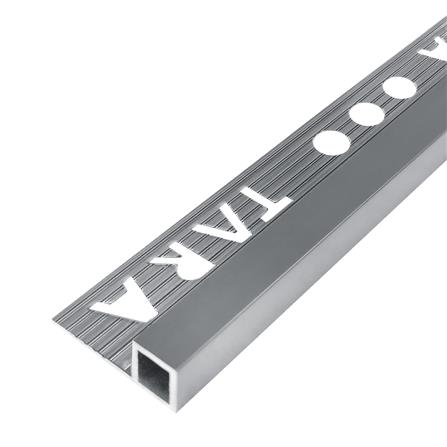 คิ้วอะลูมิเนียมแบบเหลี่ยม TARA 9 มม. 2 ม. สีเทาฟ้า_0