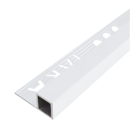 คิ้วอะลูมิเนียมแบบเหลี่ยม TARA 12 มม. 2 ม. สีขาวด้าน_0