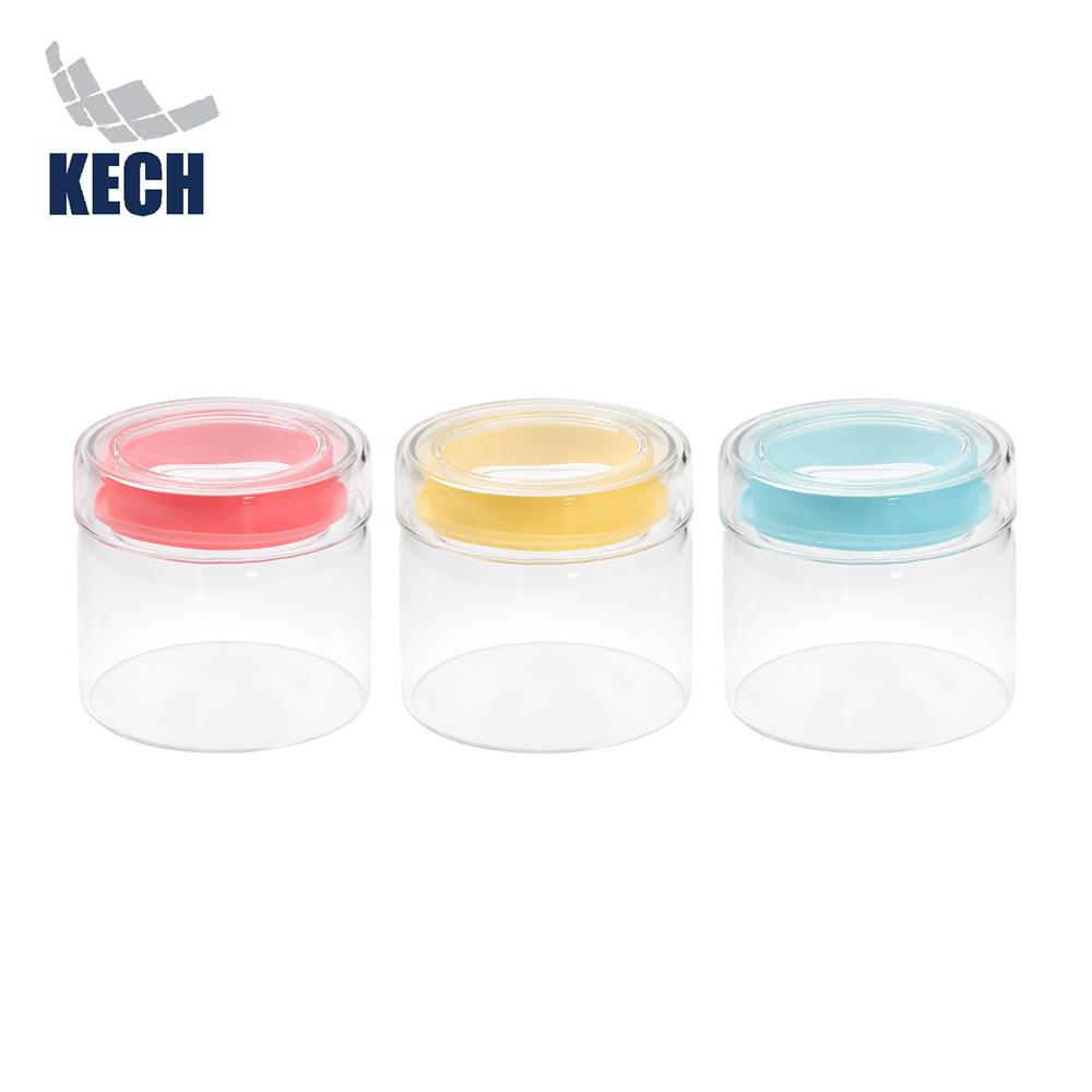 ชุดขวดโหลแก้ว ฝาดึง KECH MILK 0.5 ลิตร แพ็ก 3 ชิ้น หลากสี_0