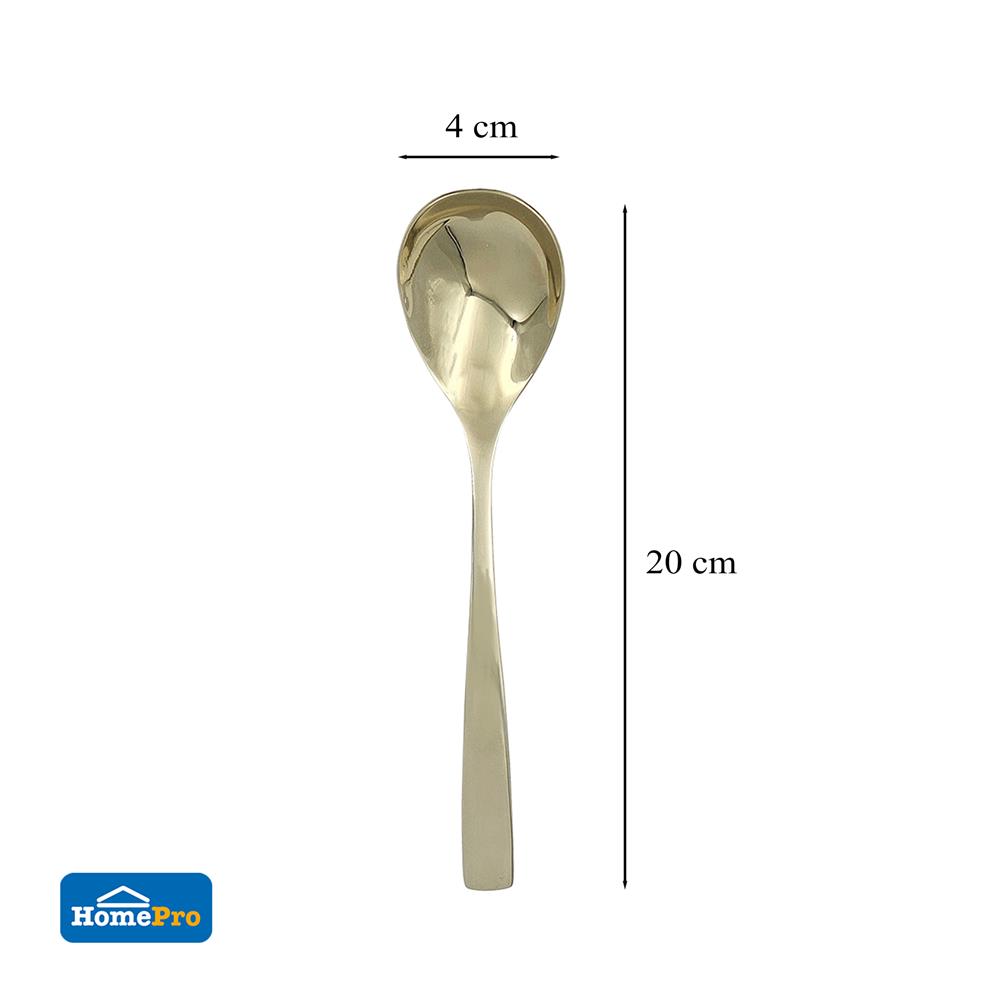 ชุดช้อนส้อมสเตนเลส 410 KECH 6 ชิ้น สีทอง