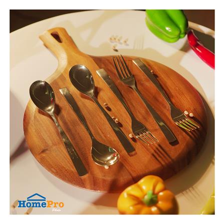 ชุดช้อนส้อมสเตนเลส 410 KECH 6 ชิ้น สีทอง_4