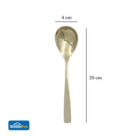 ชุดช้อนส้อมสเตนเลส 410 KECH 6 ชิ้น สีทอง_5