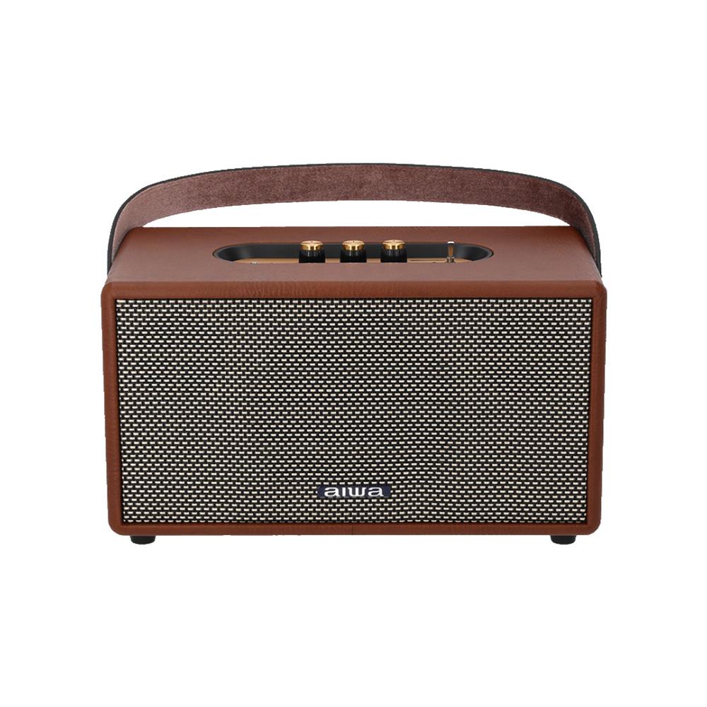 ลำโพงบลูทูธ AIWA RETRO HYBRID RS-X90 สีน้ำตาล