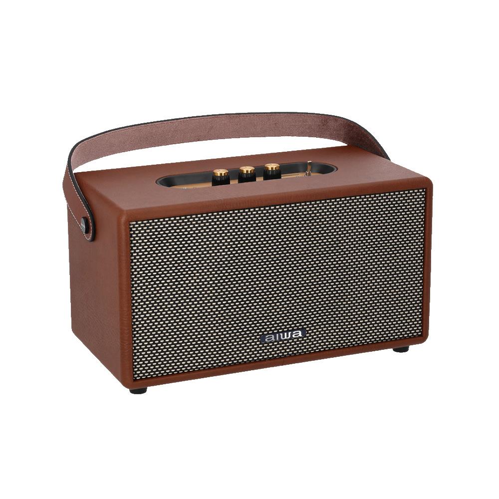 ลำโพงบลูทูธ AIWA RETRO HYBRID RS-X90 สีน้ำตาล