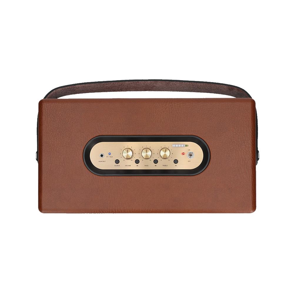 ลำโพงบลูทูธ AIWA RETRO HYBRID RS-X90 สีน้ำตาล