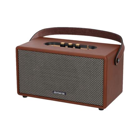 ลำโพงบลูทูธ AIWA RETRO HYBRID RS-X90 สีน้ำตาล_0