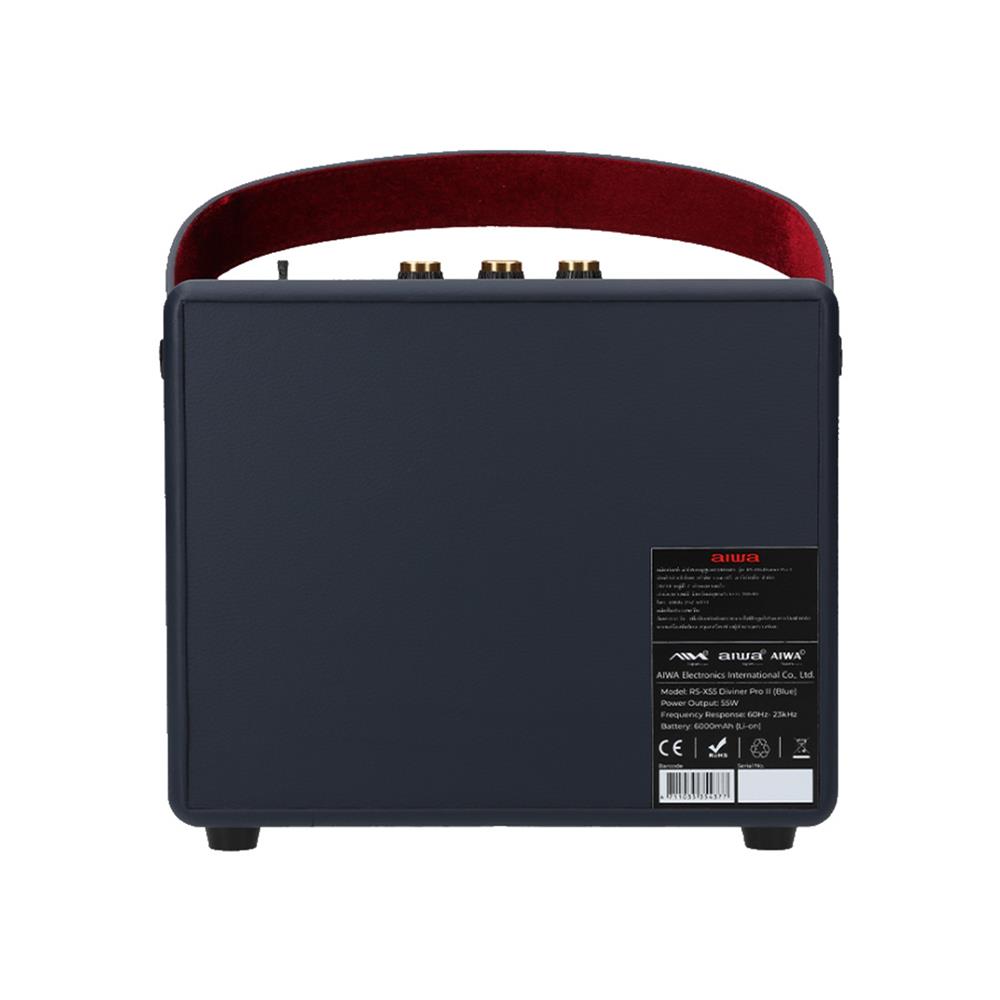 ลำโพงบลูทูธ AIWA DIVINER PRO RS-X55 II สีน้ำเงิน