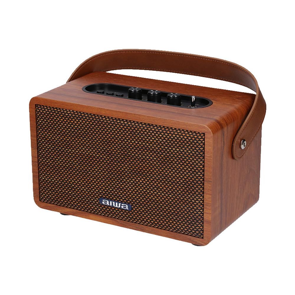 ลำโพงบลูทูธ AIWA RETRO MI-X100 II สีน้ำตาล