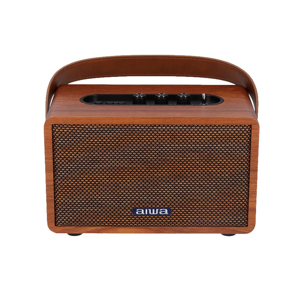 ลำโพงบลูทูธ AIWA RETRO MI-X100 II สีน้ำตาล