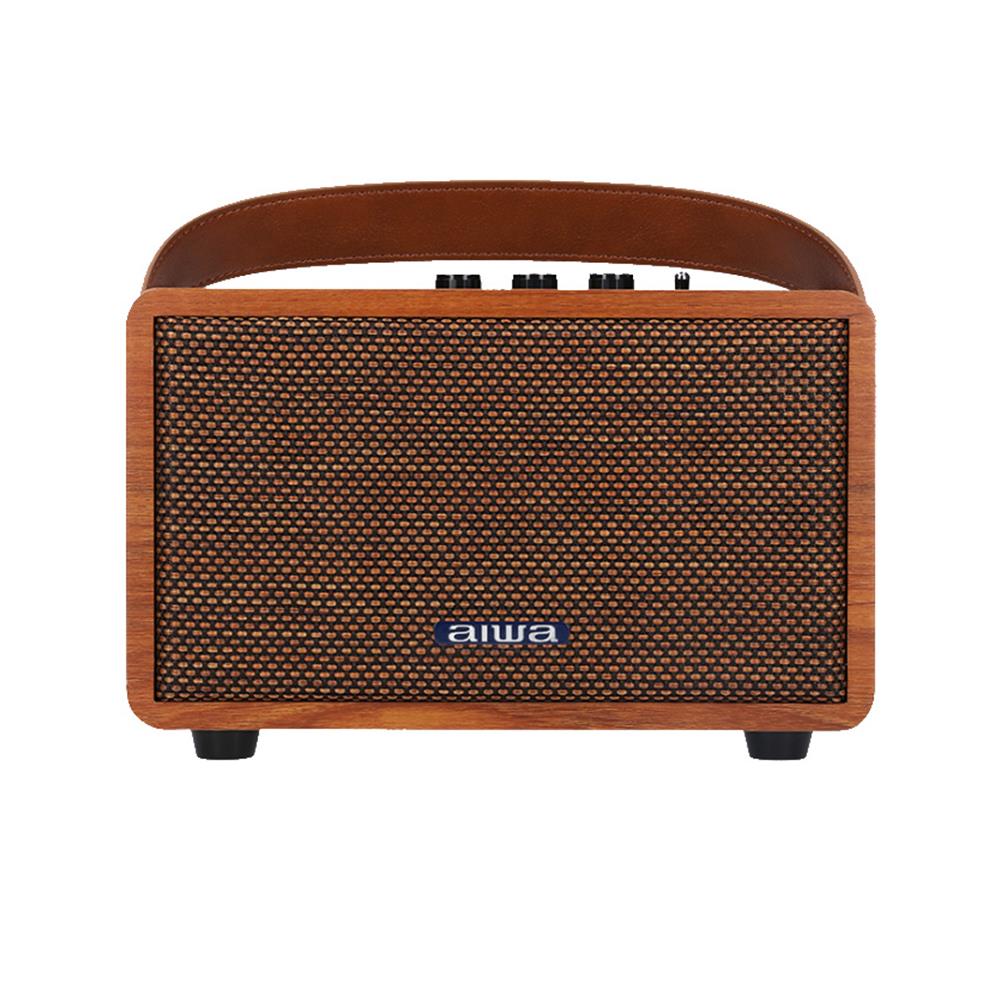 ลำโพงบลูทูธ AIWA RETRO MI-X100 II สีน้ำตาล