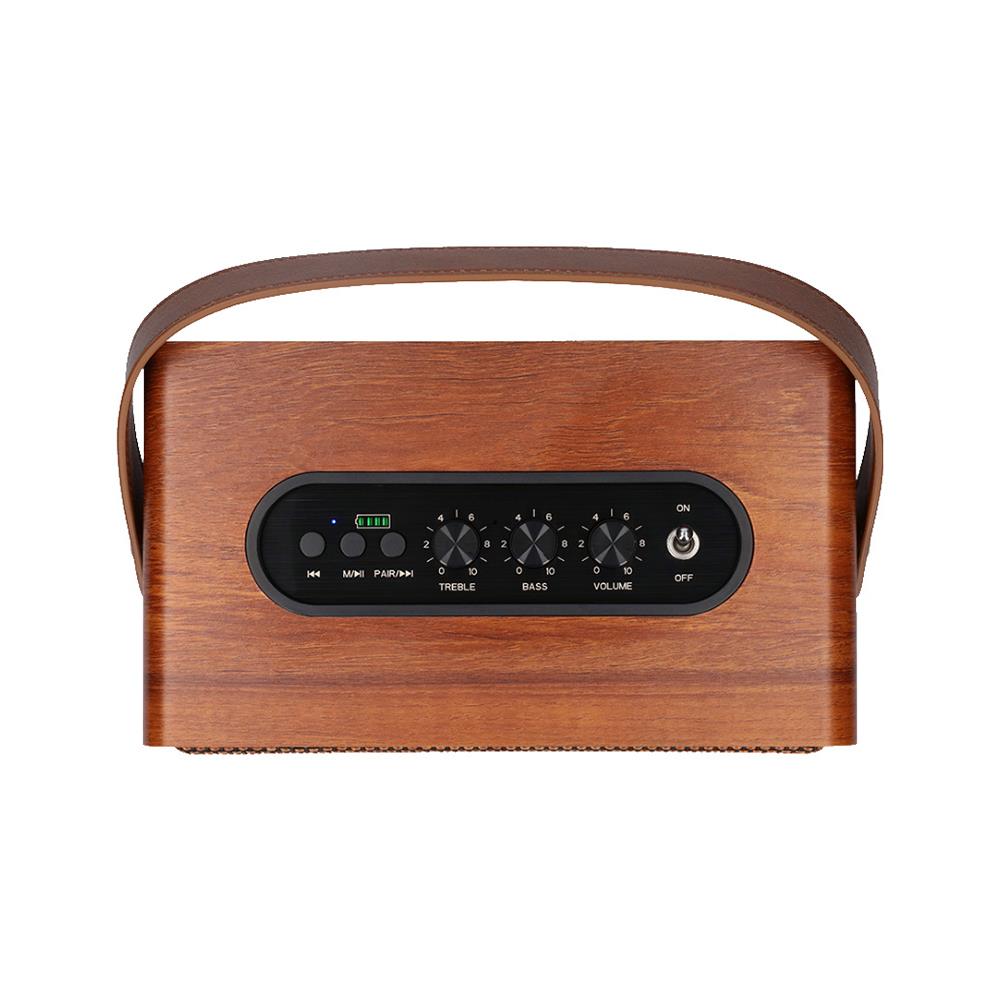 ลำโพงบลูทูธ AIWA RETRO MI-X100 II สีน้ำตาล