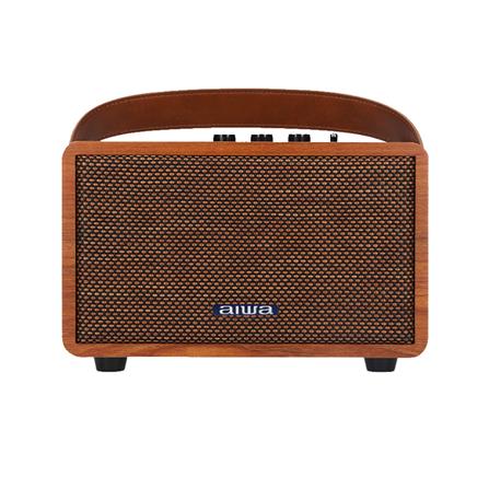 ลำโพงบลูทูธ AIWA RETRO MI-X100 II สีน้ำตาล_2