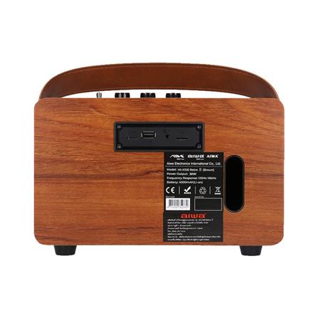 ลำโพงบลูทูธ AIWA RETRO MI-X100 II สีน้ำตาล_5