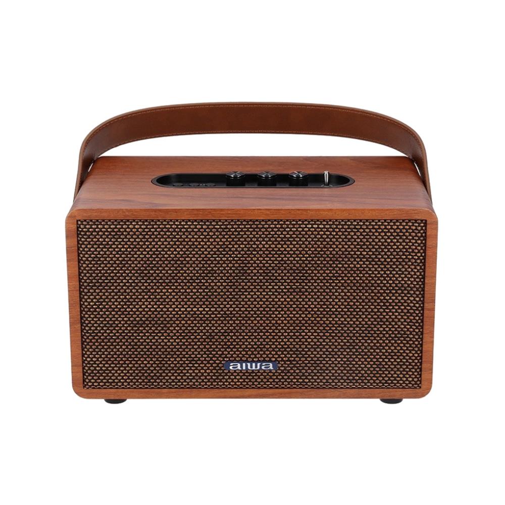 ลำโพงบลูทูธ AIWA RETRO PLUS MI-X150 II สีน้ำตาล