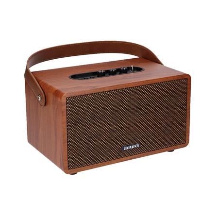 ลำโพงบลูทูธ AIWA RETRO PLUS MI-X150 II สีน้ำตาล_3