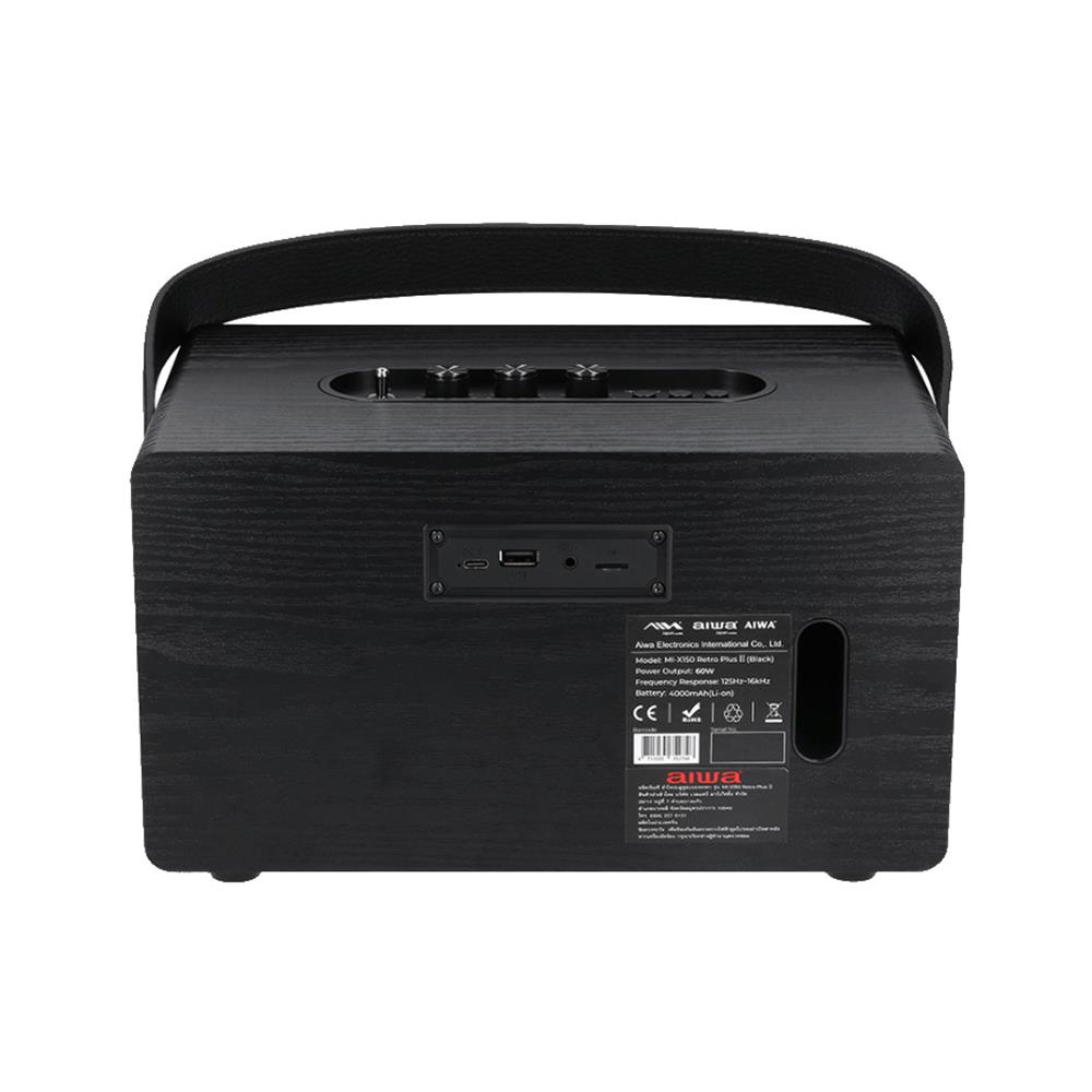 ลำโพงบลูทูธ AIWA RETRO PLUS MI-X150 II สีดำ