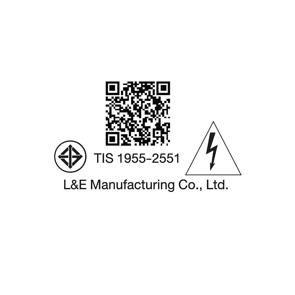 ไฟผนังภายนอก LED L&E 65-A0559 10 วัตต์ WARM WHITE สีดำ