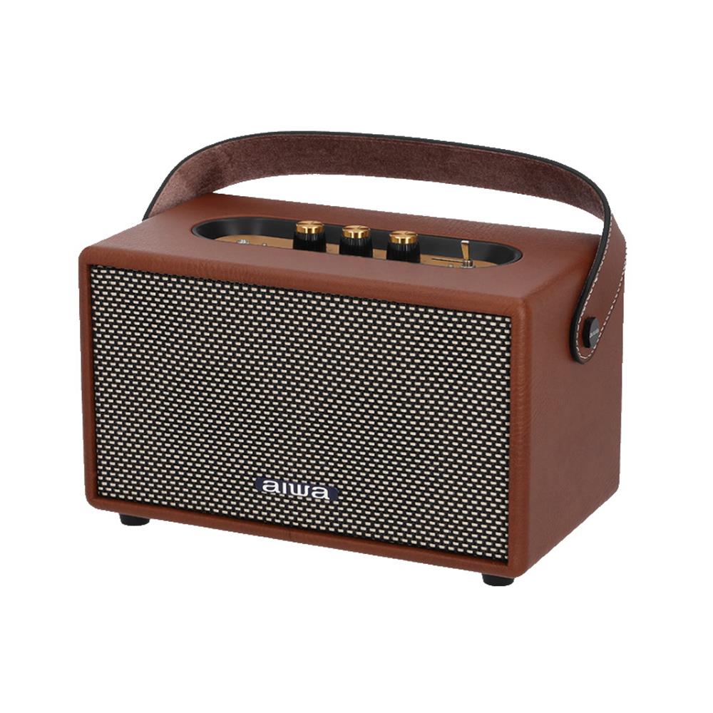 ลำโพงบลูทูธ AIWA RETRO ELITE PLUS RS-X88 สีน้ำตาล