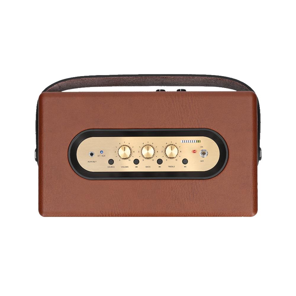 ลำโพงบลูทูธ AIWA RETRO ELITE PLUS RS-X88 สีน้ำตาล