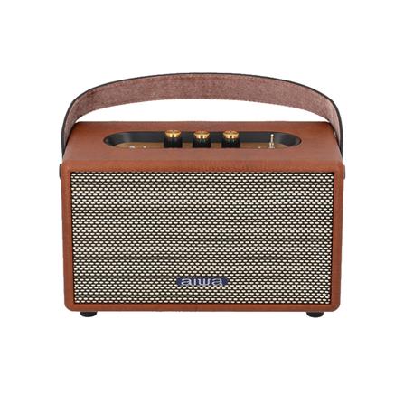 ลำโพงบลูทูธ AIWA RETRO ELITE PLUS RS-X88 สีน้ำตาล_1