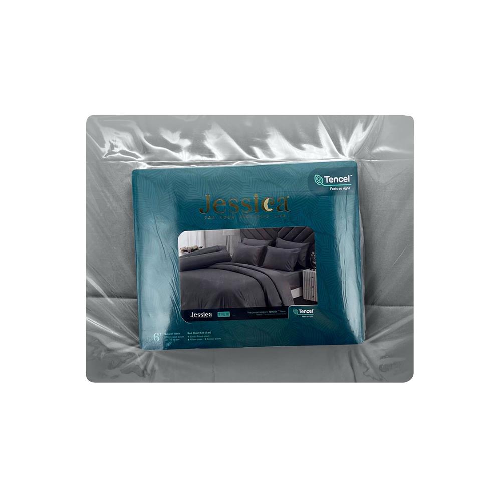 ชุดผ้าปูที่นอน 6 ฟุต 6 ชิ้น JESSICA TENCEL SOLID 22059-TP010