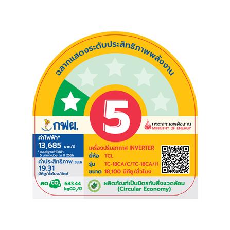 แอร์เพดาน TCL TC-18CA 1P 18100 บีทียู อินเวอร์เตอร์_3