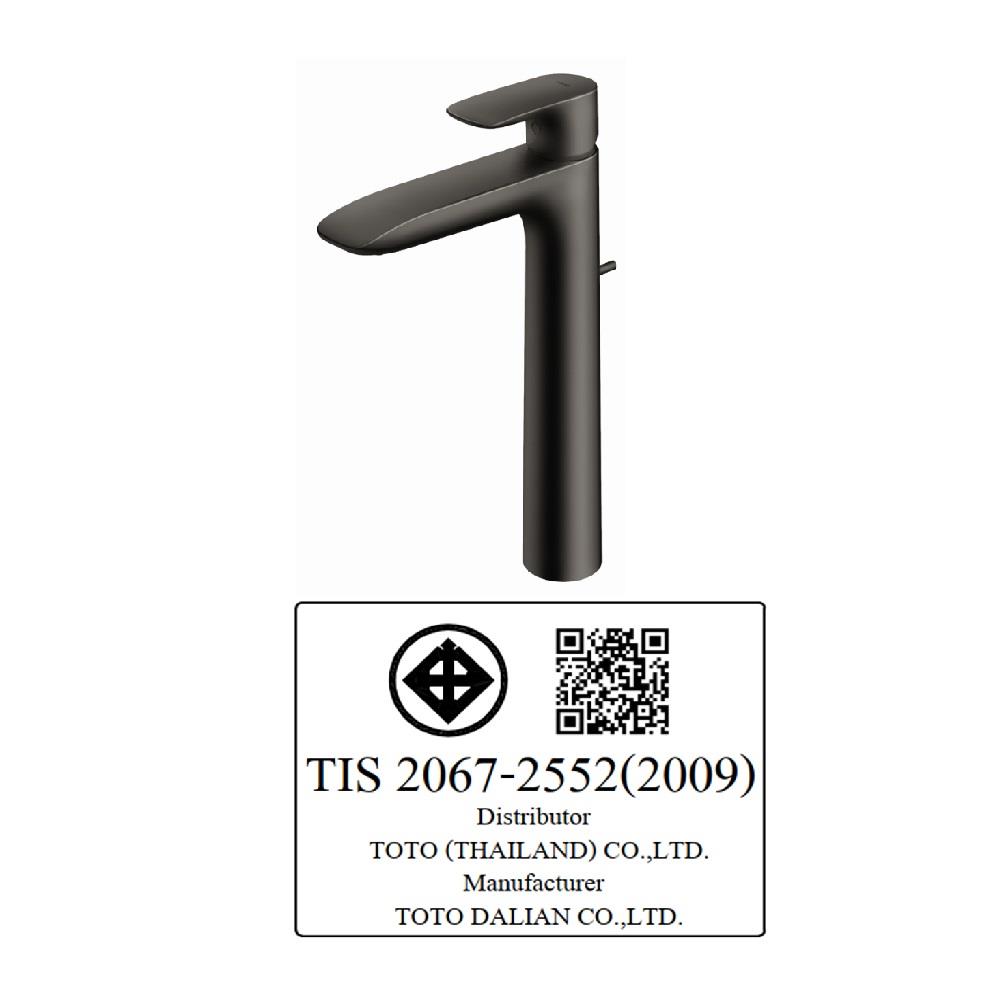 ก๊อกอ่างล้างหน้าผสม TOTO TLG04307T-MBL สีดำ