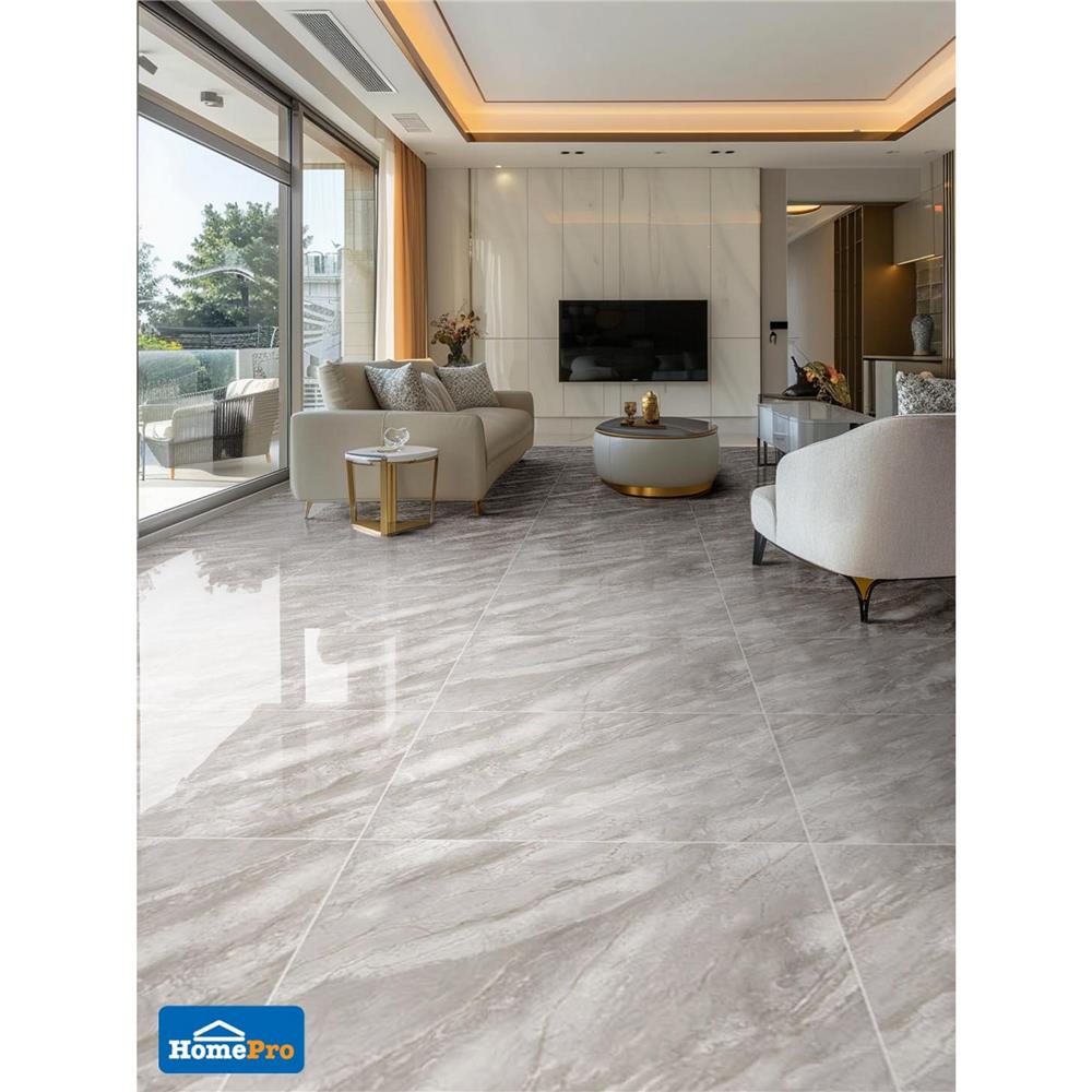 กระเบื้องพื้นพอร์ซเลน 60x90 ซม. TARA คาส เทา 1.62 ตร.ม.