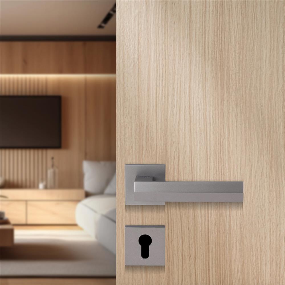 มือจับก้านโยกห้องทั่วไป MORTISE HAFELE 489.11.040 สีเทาเมทัลลิค